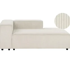 ARDAL - Chaise longue - Off-white - Linkszijdig - Corduroy