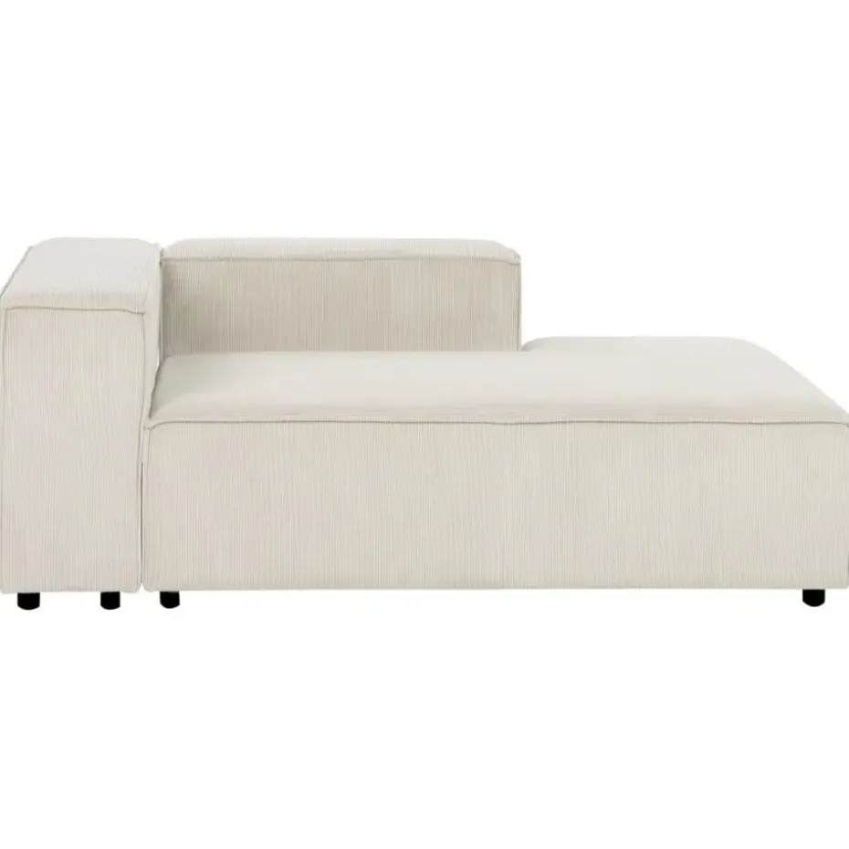 ARDAL - Chaise longue - Off-white - Linkszijdig - Corduroy
