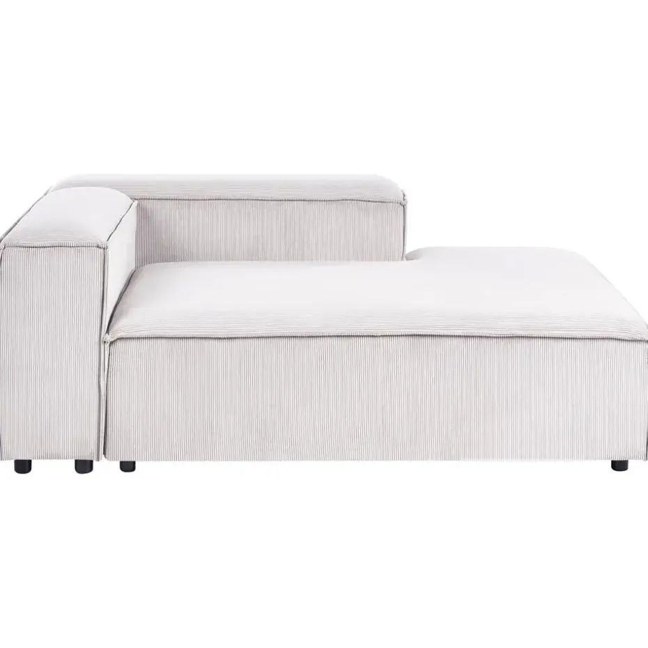 ARDAL - Chaise longue - Off-white - Linkszijdig - Corduroy