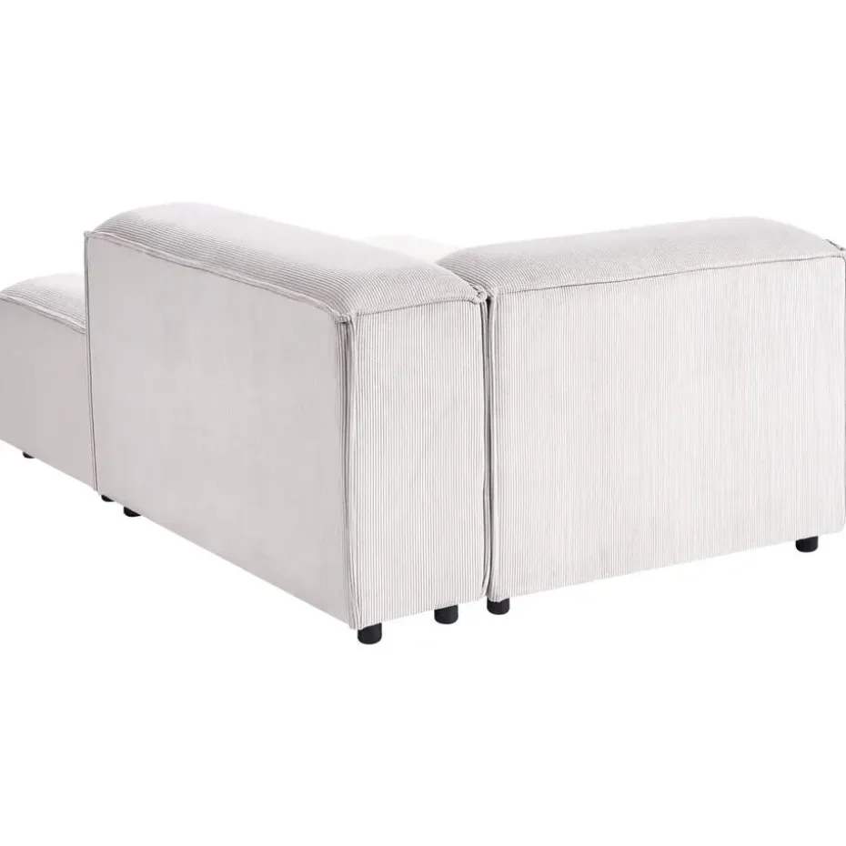 ARDAL - Chaise longue - Off-white - Linkszijdig - Corduroy