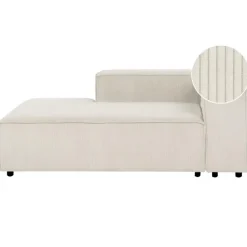 ARDAL - Chaise longue - Off-white - Rechtszijdig - Corduroy