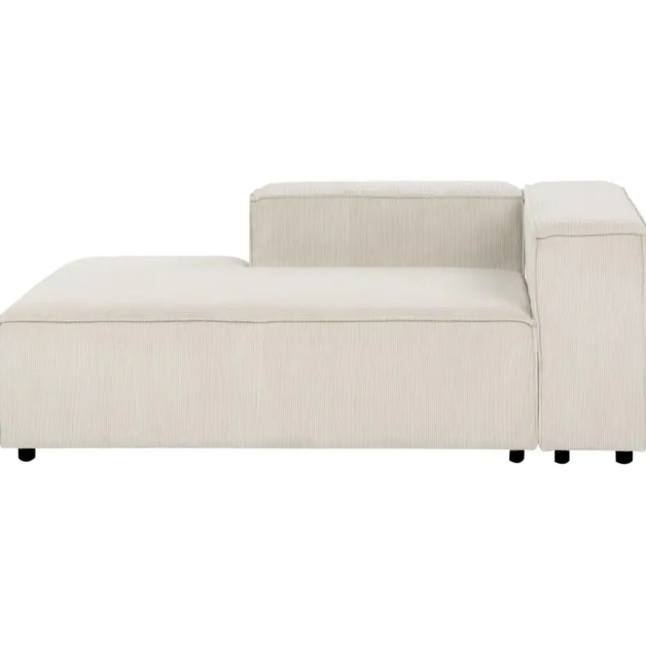 ARDAL - Chaise longue - Off-white - Rechtszijdig - Corduroy