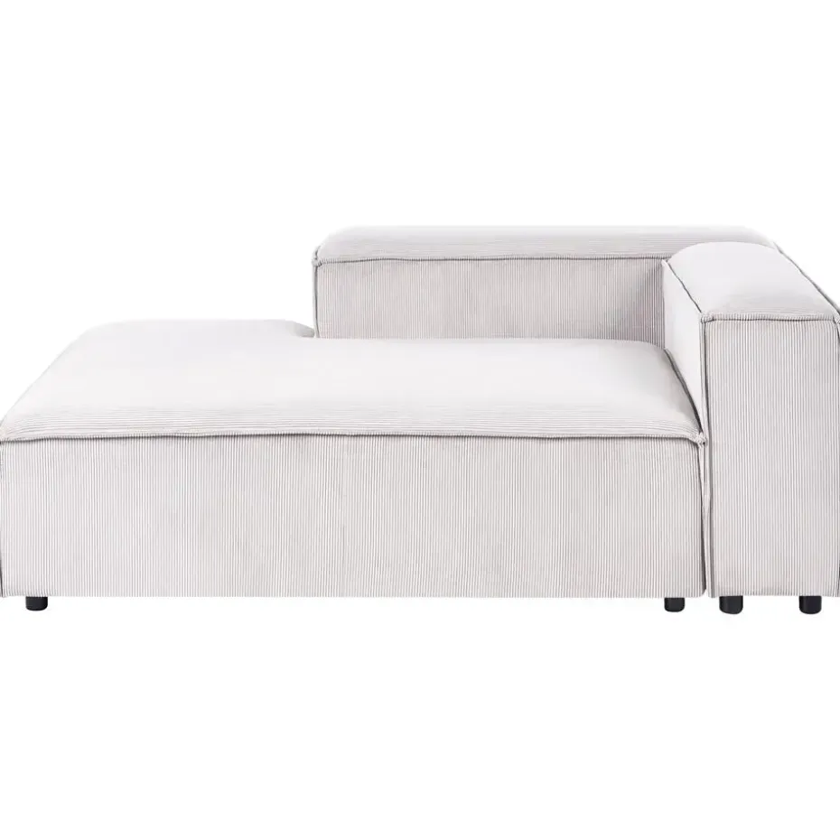 ARDAL - Chaise longue - Off-white - Rechtszijdig - Corduroy