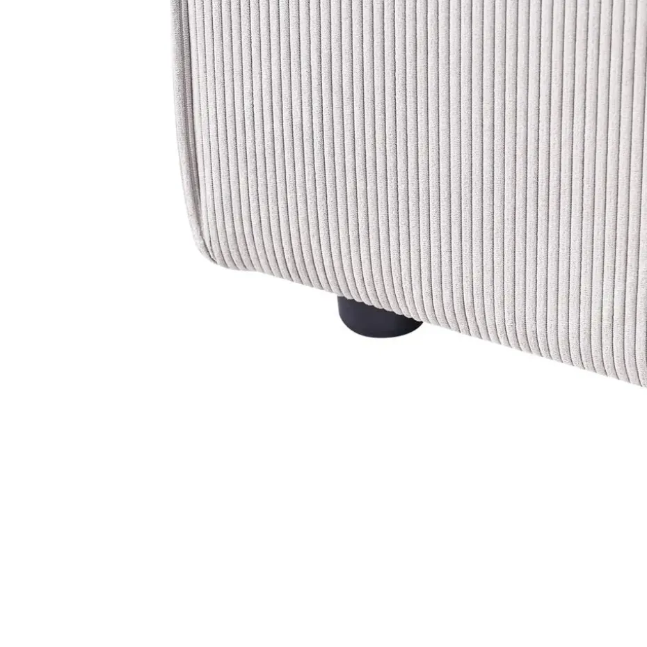 ARDAL - Chaise longue - Off-white - Rechtszijdig - Corduroy