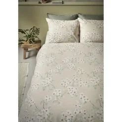 Ariadne at Home Blooming Flowers dekbedovertrek - 240x200/220 - Zand