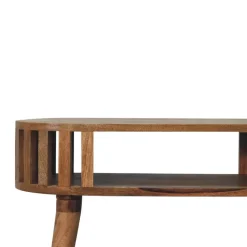 Ariella sidetable, 1 open plank, beige