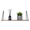 Arnhem Shelf - plank met zwart frame en een naturel houten plank