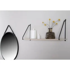 Arnhem Shelf - plank met zwart frame en een naturel houten plank