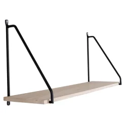 Arnhem Shelf - plank met zwart frame en een naturel houten plank