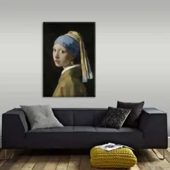 Art for the Home - Canvas - Meisje met de parel - 70x100 cm