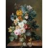 Art for the Home - Canvas - Stilleven met bloemen - 70x100 cm