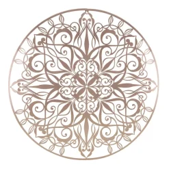 Art for the Home - Metal Art - Luxe mandala roségoud D80cm