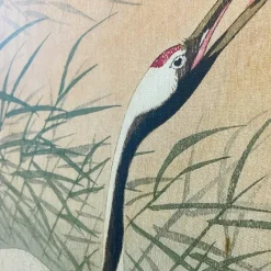 Art for the Home Canvas Boogvormig Kraanvogels in de Ochtend 100x54cm