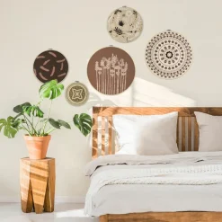 Art for the Home Ibiza Vibes Cirkels met borduursels 40x40cm