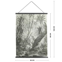 Art for the Home Jungle Amazone Textiel Poster 80x60 cm