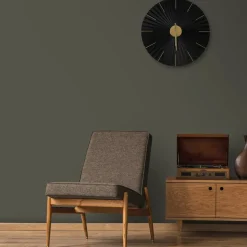 Art for the Home Klok Luxe zwart en goud Hangende Klok Origami 59cm