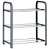 Arte r Schoenenrek - grijs - metaal en kunststof - 3-laags - 40 cm