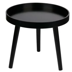 Arti Casa Bijzettafel - plantverhoger - zwart - hout - 40 x 36 cm