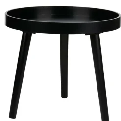 Arti Casa Bijzettafel - plantverhoger - zwart - hout - 40 x 36 cm