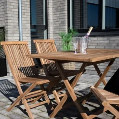 Artichok Jane inklapbare houten tuintafel - 120 x 80 cm