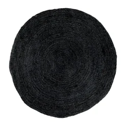 Artichok Milou Jute Vloerkleed Ø 180 cm - Donkergrijs