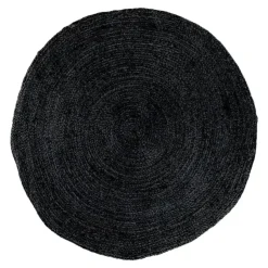 Artichok Milou Jute Vloerkleed Ø 180 cm - Donkergrijs