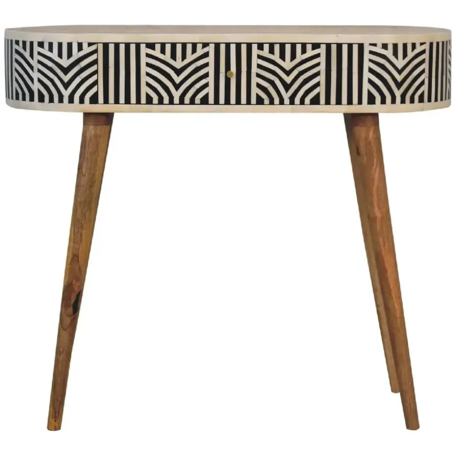 Artisan Furniture Solid hout Edessa Sidetable Tafel met Bone Inlay