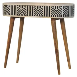 Artisan Furniture Solid hout Edessa Sidetable Tafel met Bone Inlay