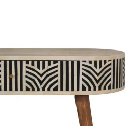 Artisan Furniture Solid hout Edessa Sidetable Tafel met Bone Inlay