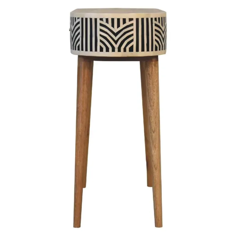 Artisan Furniture Solid hout Edessa Sidetable Tafel met Bone Inlay
