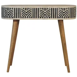 Artisan Furniture Solid hout Edessa Sidetable Tafel met Bone Inlay