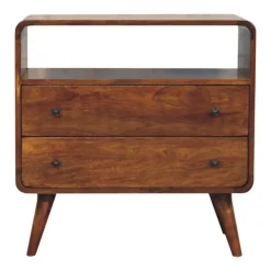 Artisan Furniture Solid hout Gebogen Nordic Charme Sidetable