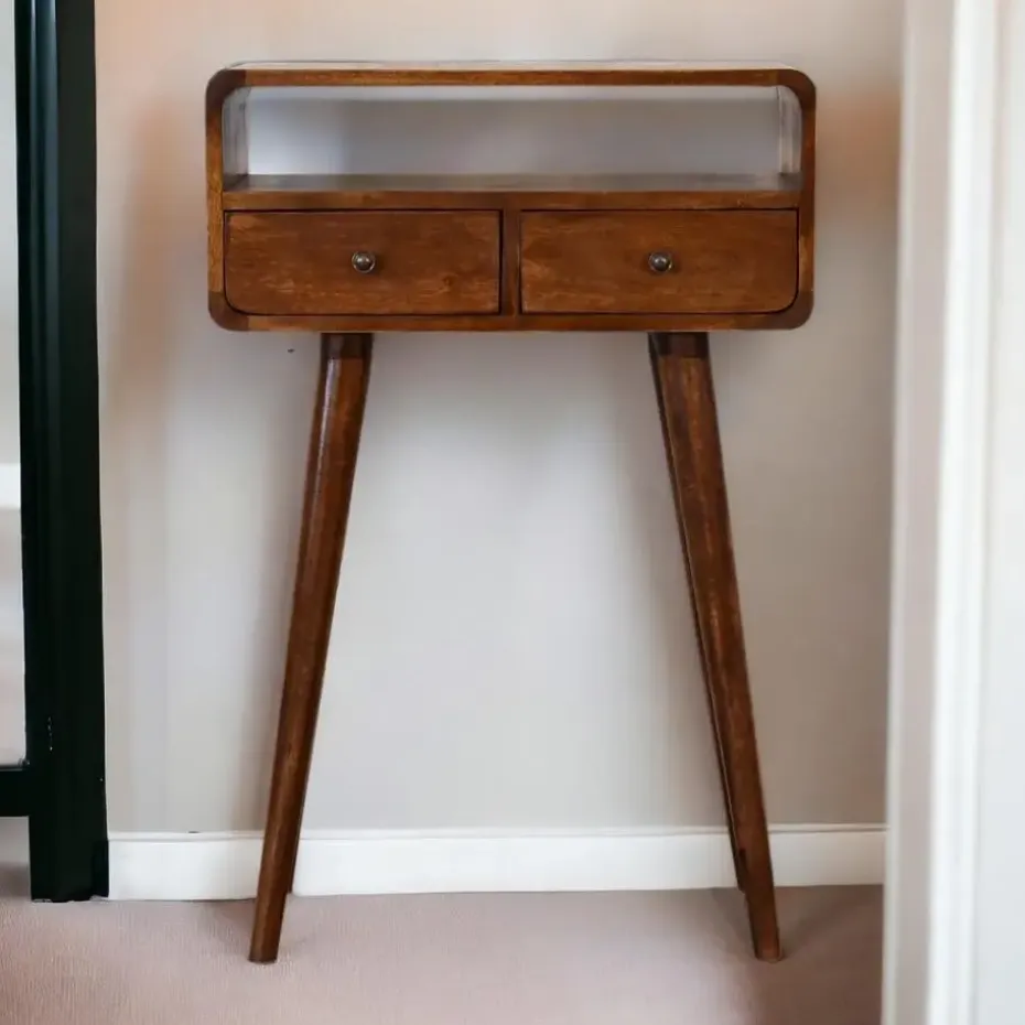 Artisan Furniture Solid hout Kastanje Sidetable Tafel