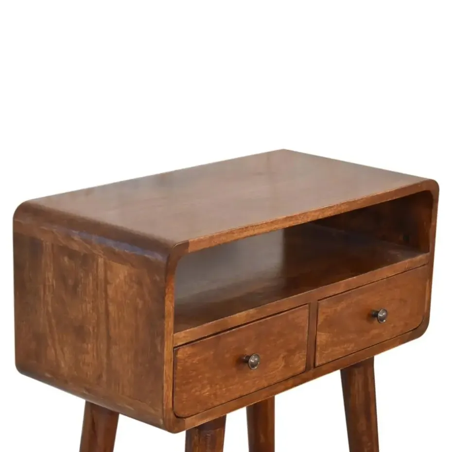 Artisan Furniture Solid hout Kastanje Sidetable Tafel