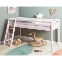 ASCOUX - Kinderbed - Roze - 90 x 200 cm - Dennenhout