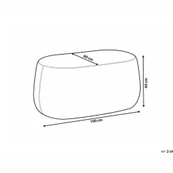 ASHTON - Bankje - Taupe - Polyester