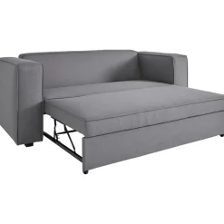 Asmund - Slaapbank 2-zits in grijze linnenoptik