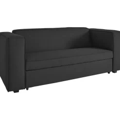 Asmund - Slaapbank 2-zits in antraciet linnenoptik