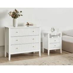 ASSISI - Dressoir 3 lades - Wit - MDF