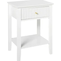 ASSISI - Nachtkastje 1 lade - Wit - MDF