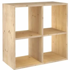 Astigarraga Dinamic Vakkenkast open - 4 vakken - PEFC grenen - 71x71cm