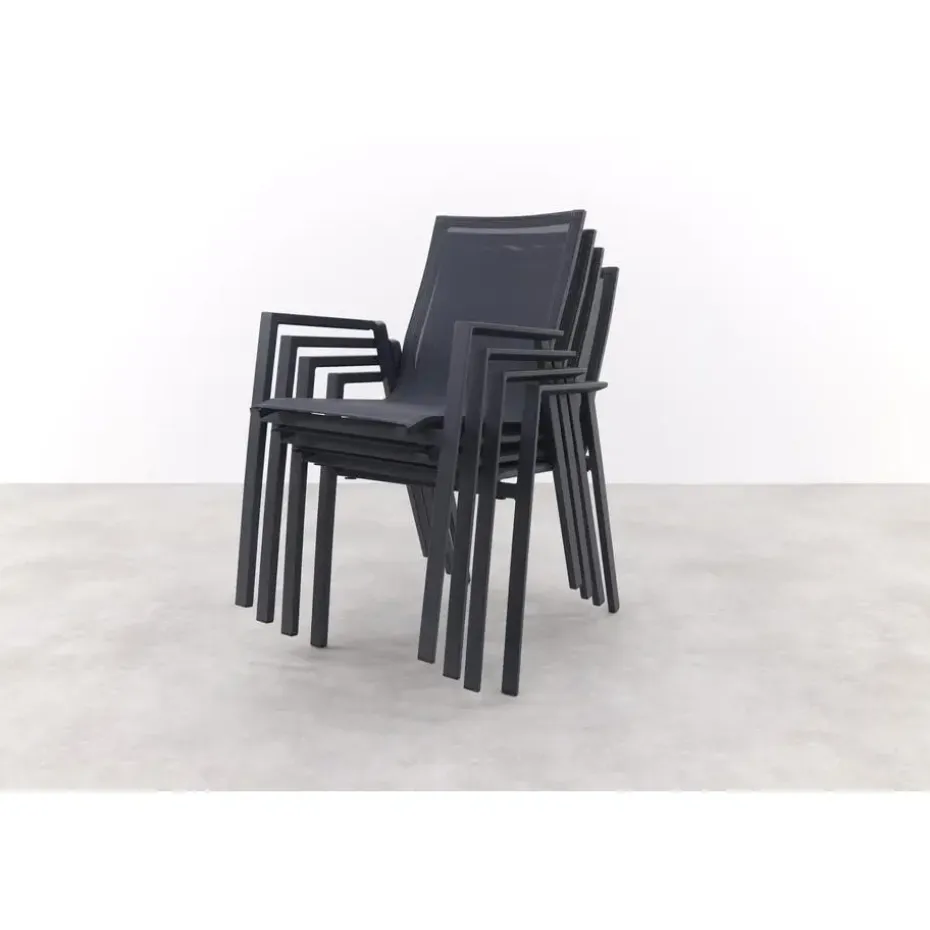 Atmos stapelbare tuinstoel - Antraciet