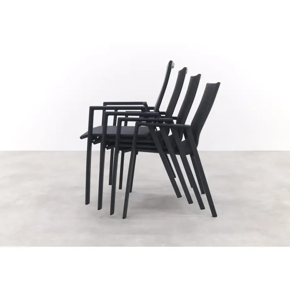 Atmos stapelbare tuinstoel - Antraciet