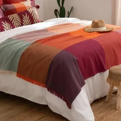 Atmosphera Bijzet krukje model Yucatan - beige - H40 cm