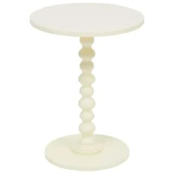 Atmosphera Bijzettafel/salontafel Alexa - ivoor - MDF hout - rond