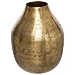 Atmosphera Bloemenvaas Emperor - goud - metaal - D10 x H15 cm