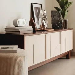 Atmosphera Bloemenvaas Silver Sky - zilver - keramiek - H28 cm