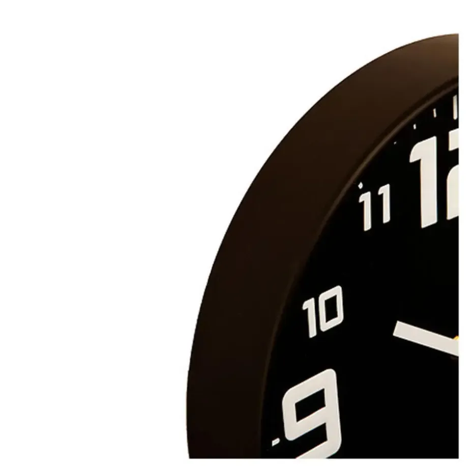 Atmosphera Elian Klok - zwart / wit - 30 cm - wandklok modern