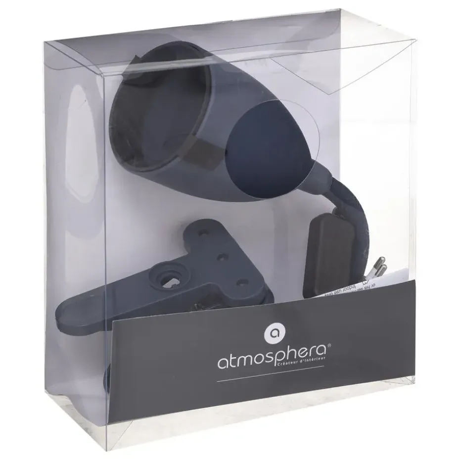Atmosphera Klem bureaulampje - Design Light - blauw - H43 cm