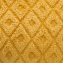 Atmosphera Plaid/bankdeken Monnet - okergeel - 180 x 230 cm